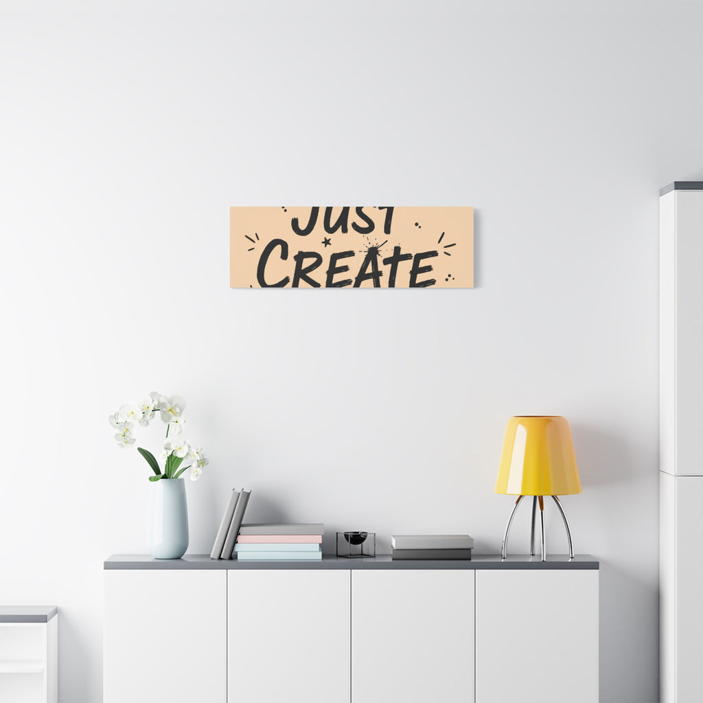 Just Create marker scribble art Canvas | Handwritten marker aesthetic