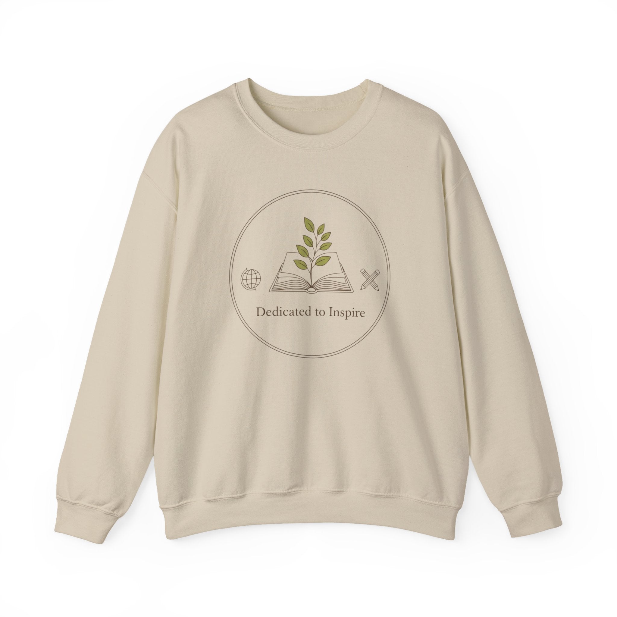 Dedicated to Inspire Sweatshirt | modern teacher, educator pride