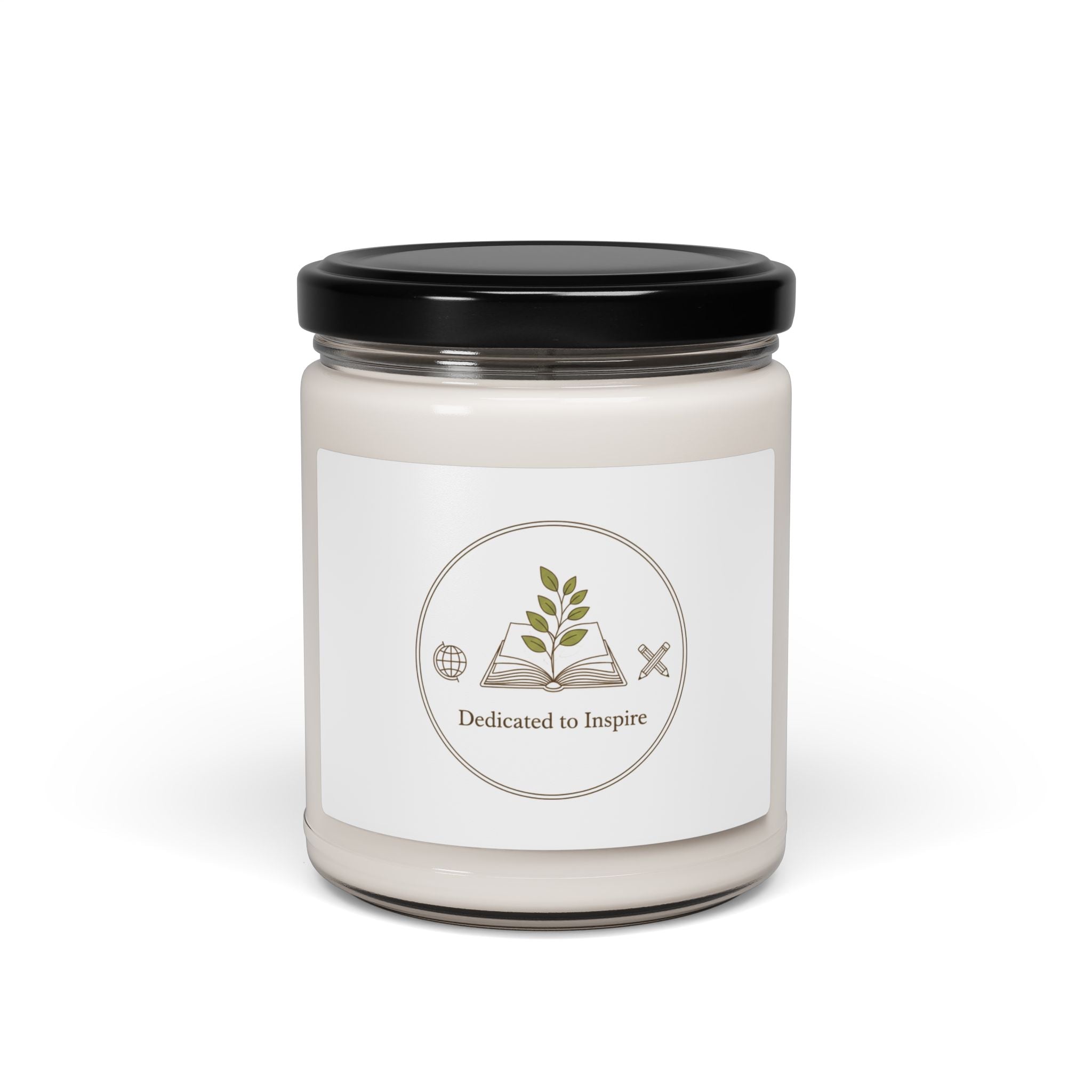 Dedicated to Inspire Teacher Candle | Scented Soy, Minimalist Educator Pride