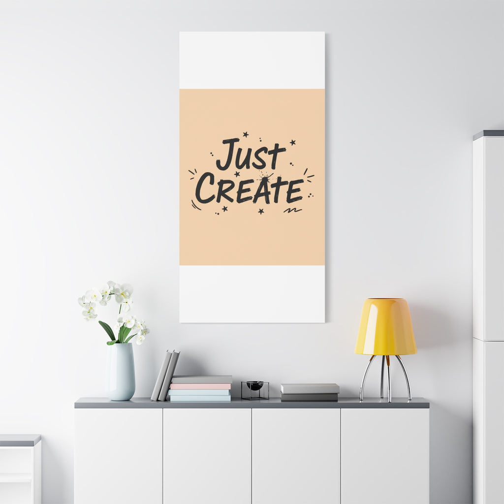 Just Create marker scribble art Canvas | Handwritten marker aesthetic