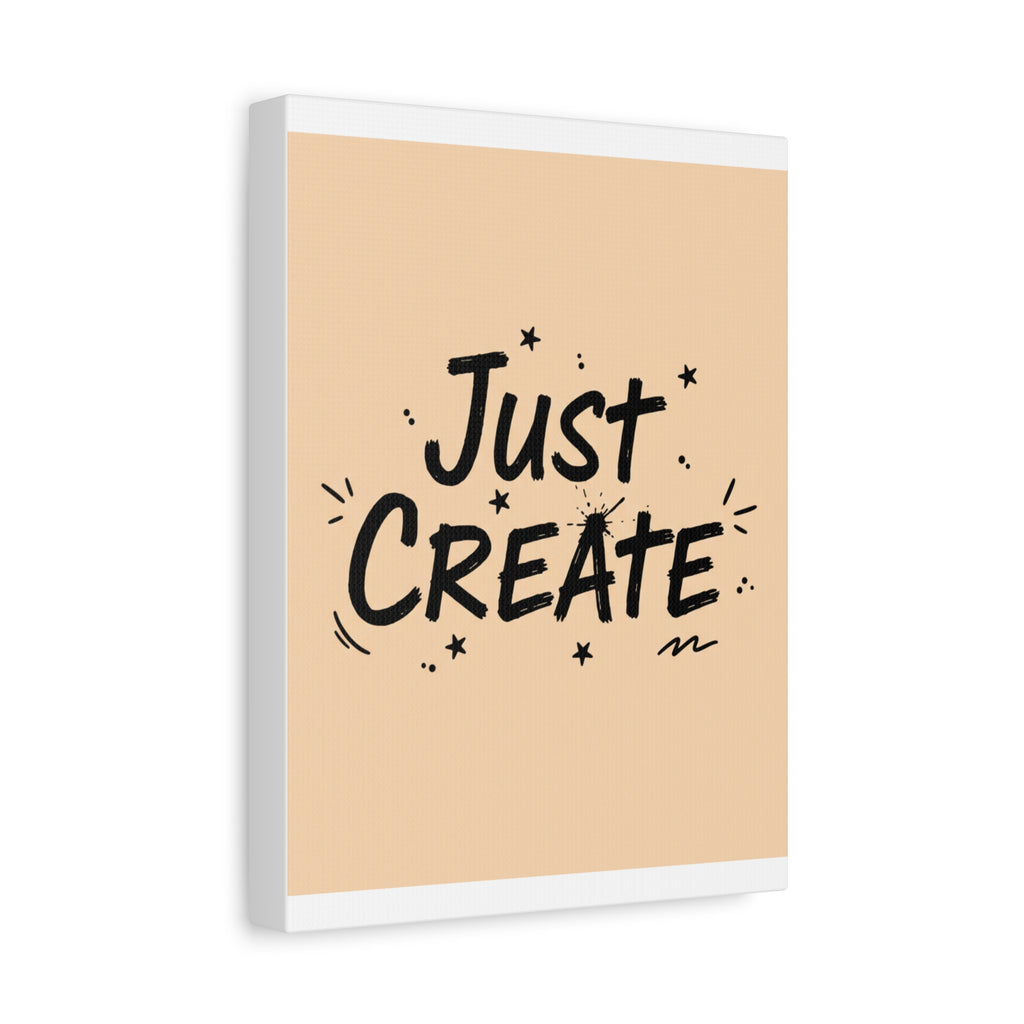 Just Create marker scribble art Canvas | Handwritten marker aesthetic