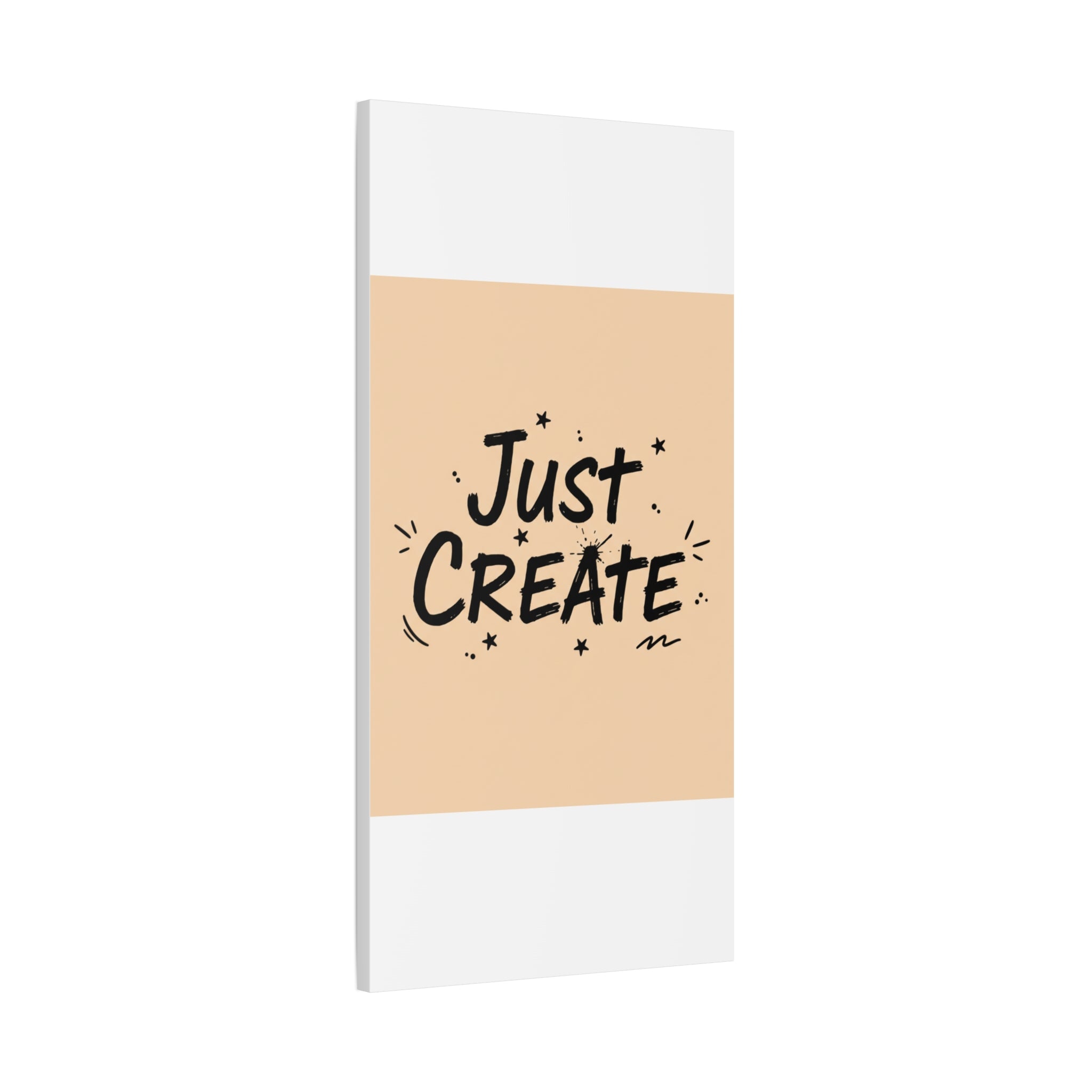 Just Create marker scribble art Canvas | Handwritten marker aesthetic