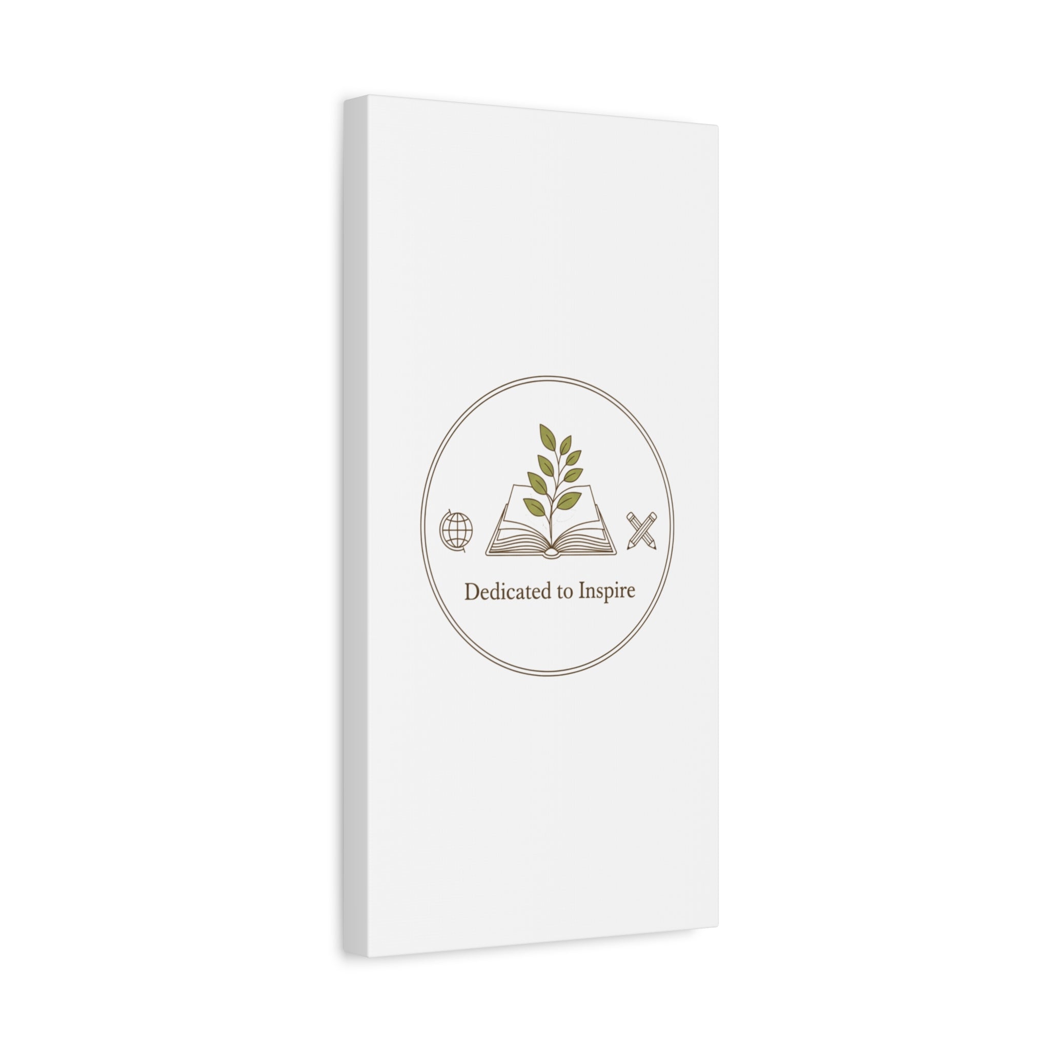 Dedicated to Inspire Canvas | Minimalist Teacher Decor, Educator Pride