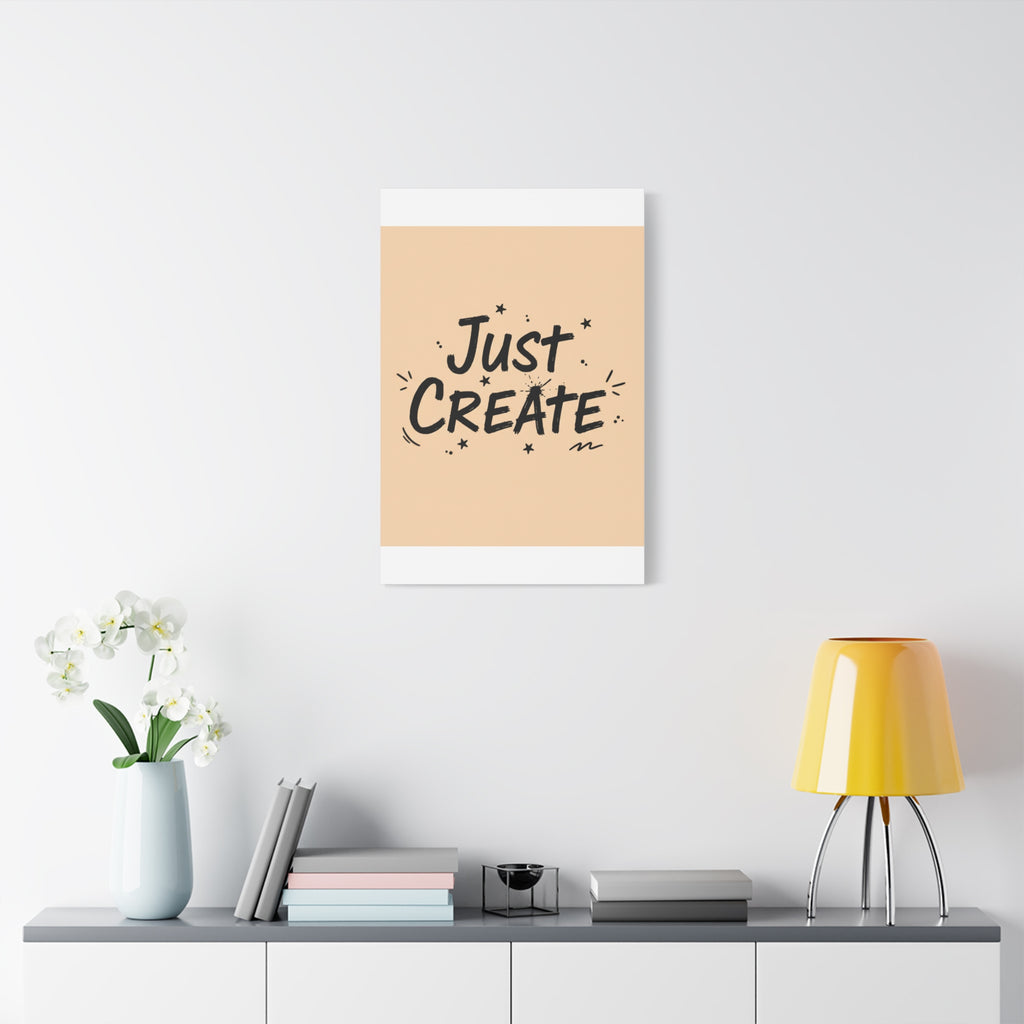 Just Create marker scribble art Canvas | Handwritten marker aesthetic