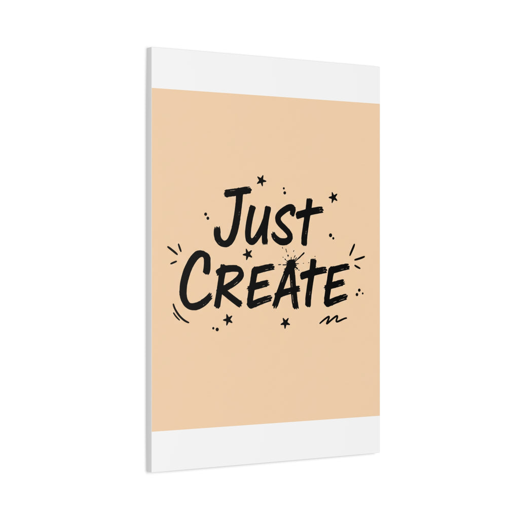 Just Create marker scribble art Canvas | Handwritten marker aesthetic