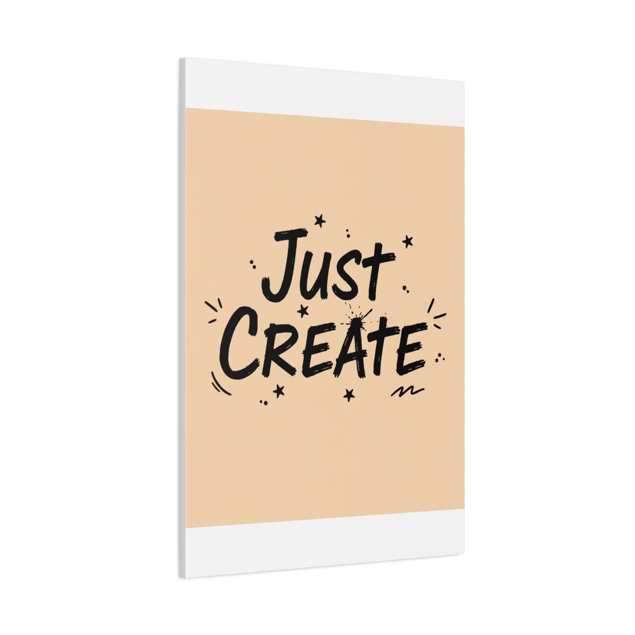 Just Create marker scribble art Canvas | Handwritten marker aesthetic