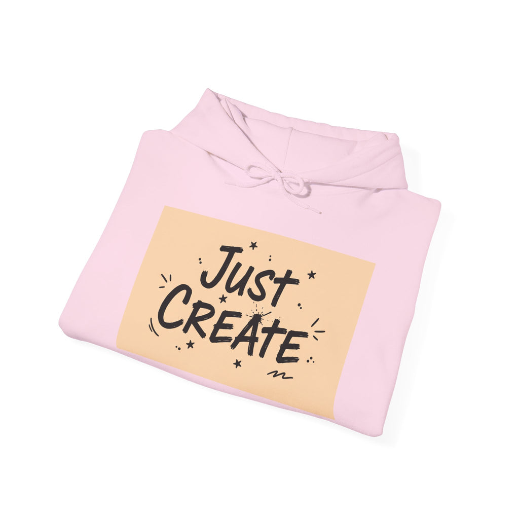 Just Create handwritten marker hoodie | doodle quote, marker scribble design