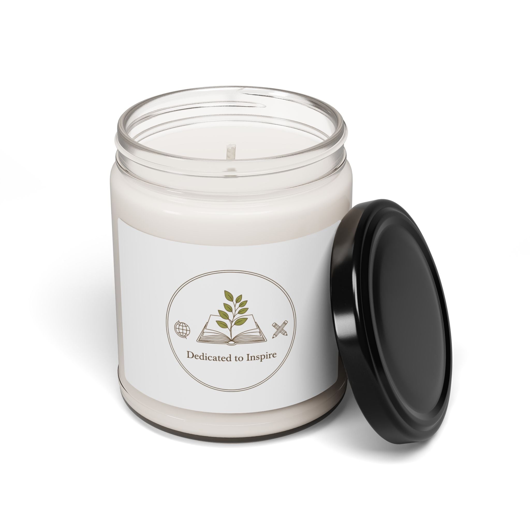 Dedicated to Inspire Teacher Candle | Scented Soy, Minimalist Educator Pride