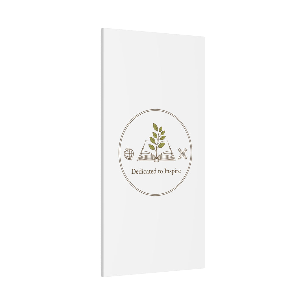 Dedicated to Inspire Canvas | Minimalist Teacher Decor, Educator Pride