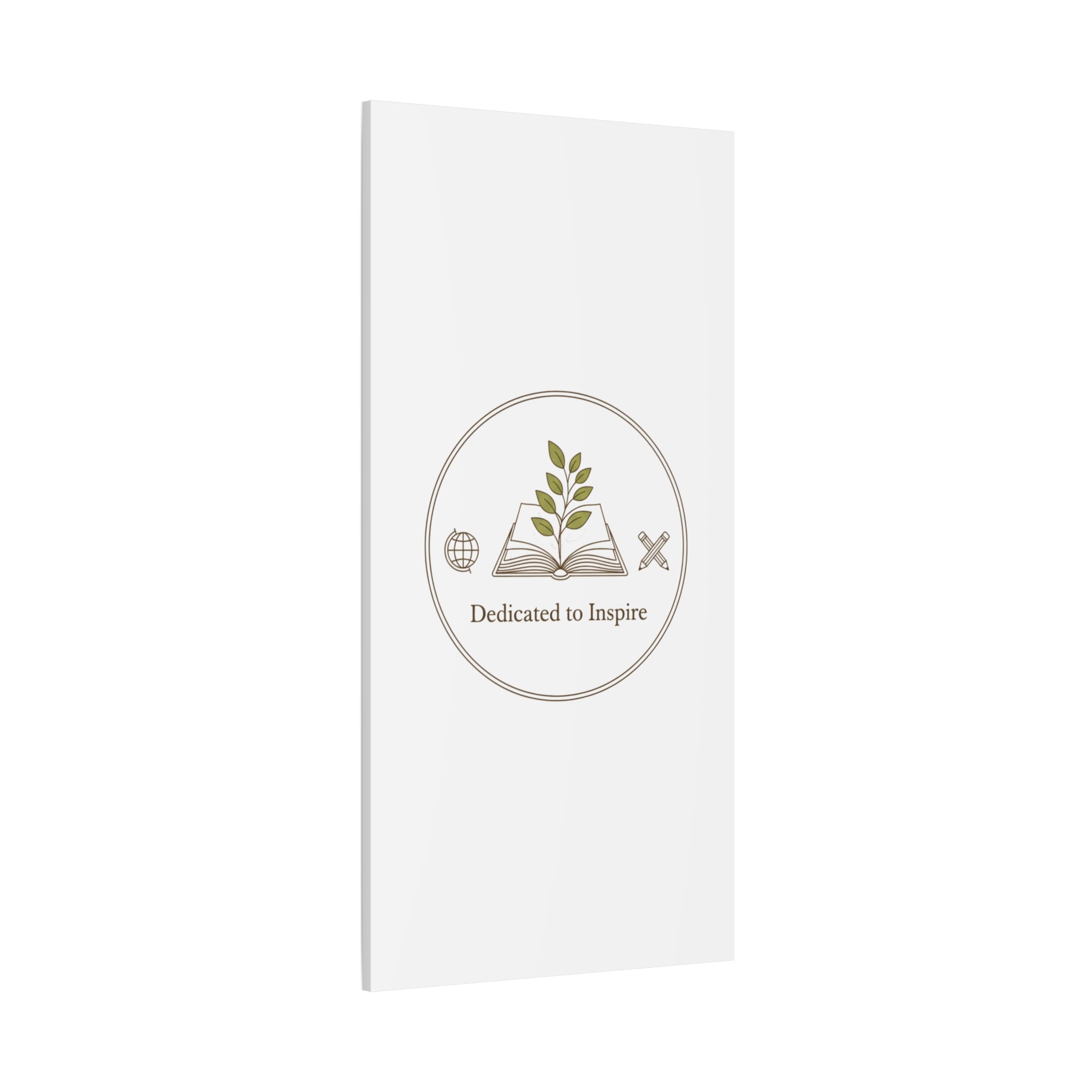 Dedicated to Inspire Canvas | Minimalist Teacher Decor, Educator Pride