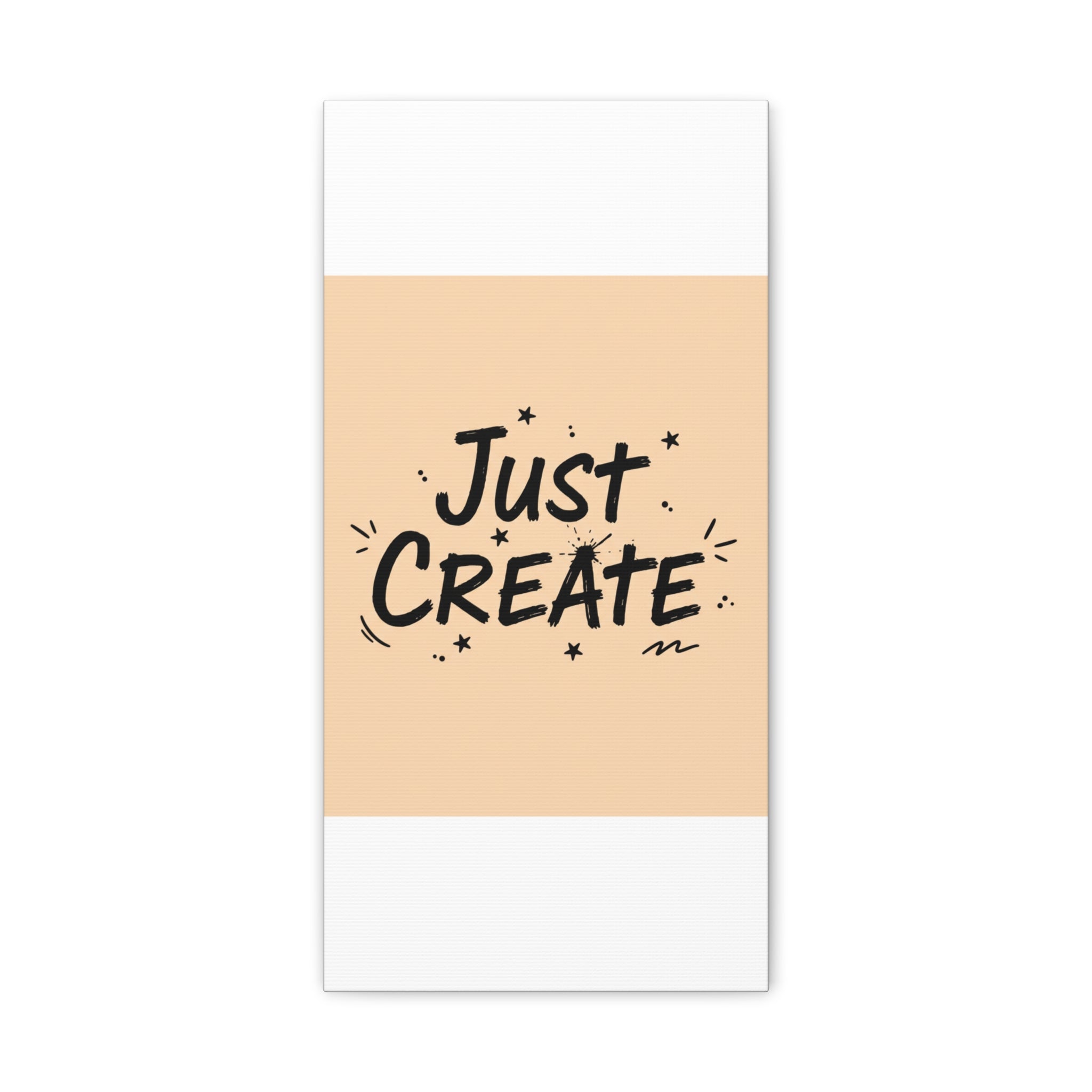Just Create marker scribble art Canvas | Handwritten marker aesthetic