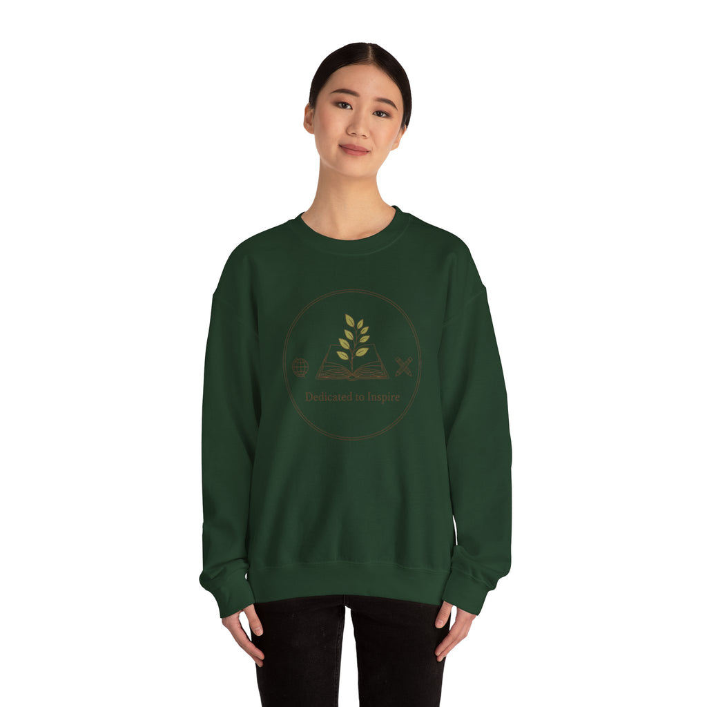 Dedicated to Inspire Sweatshirt | modern teacher, educator pride
