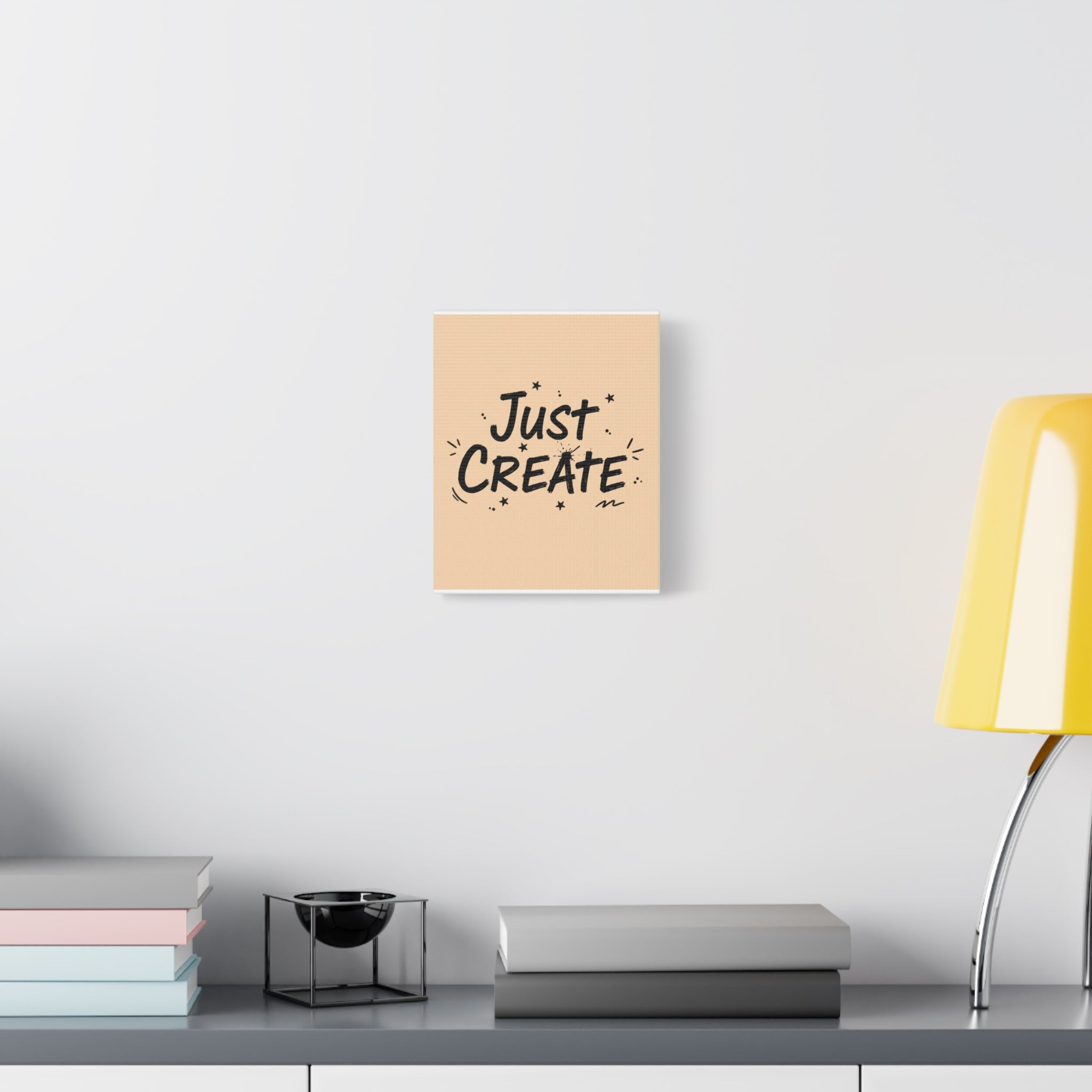 Just Create marker scribble art Canvas | Handwritten marker aesthetic