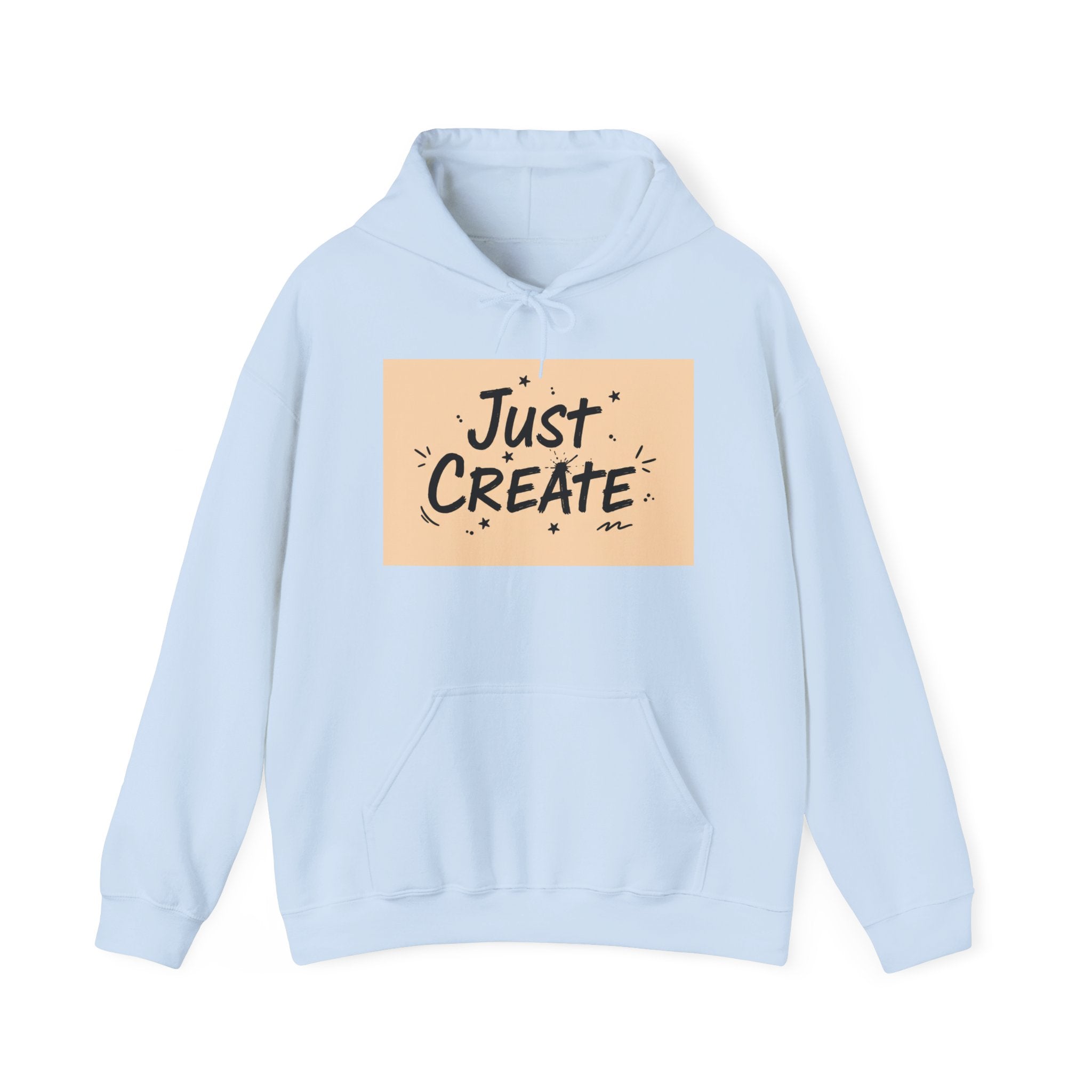Just Create handwritten marker hoodie | doodle quote, marker scribble design