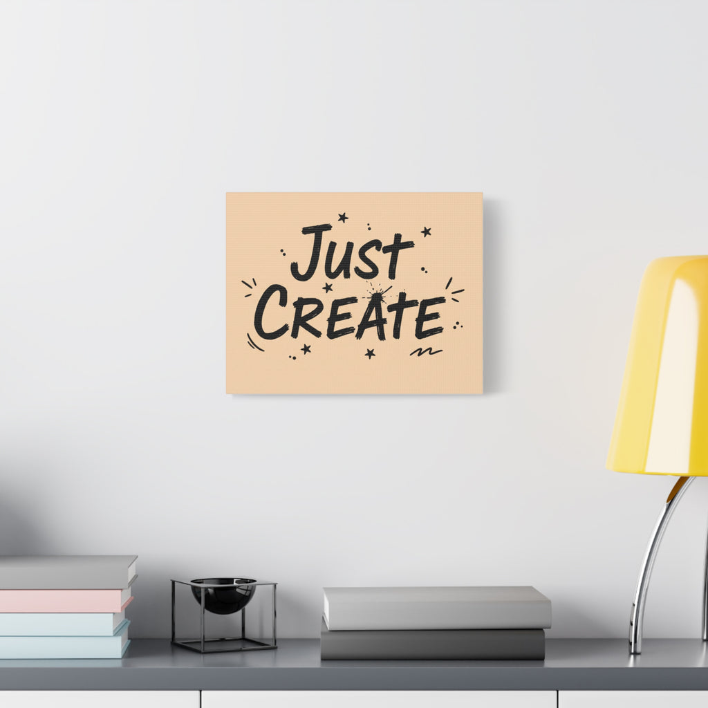 Just Create marker scribble art Canvas | Handwritten marker aesthetic