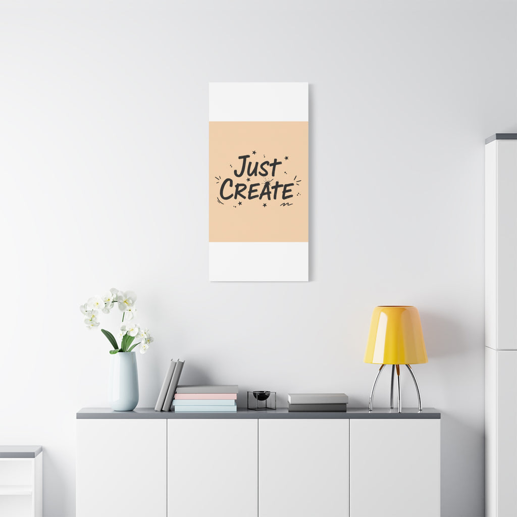 Just Create marker scribble art Canvas | Handwritten marker aesthetic