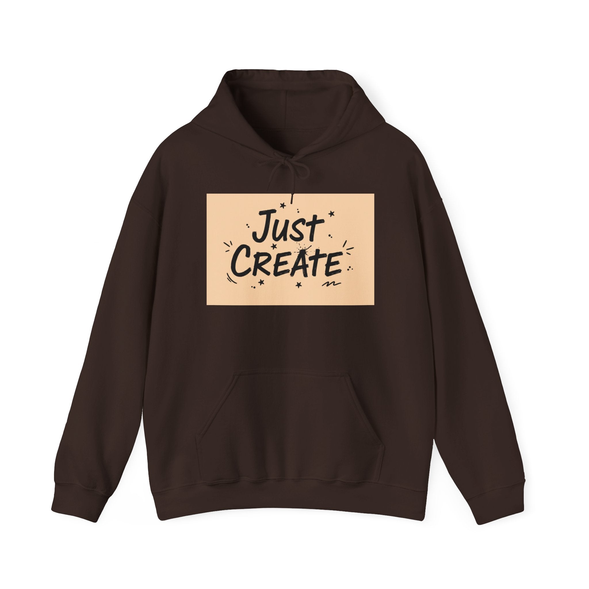 Just Create handwritten marker hoodie | doodle quote, marker scribble design