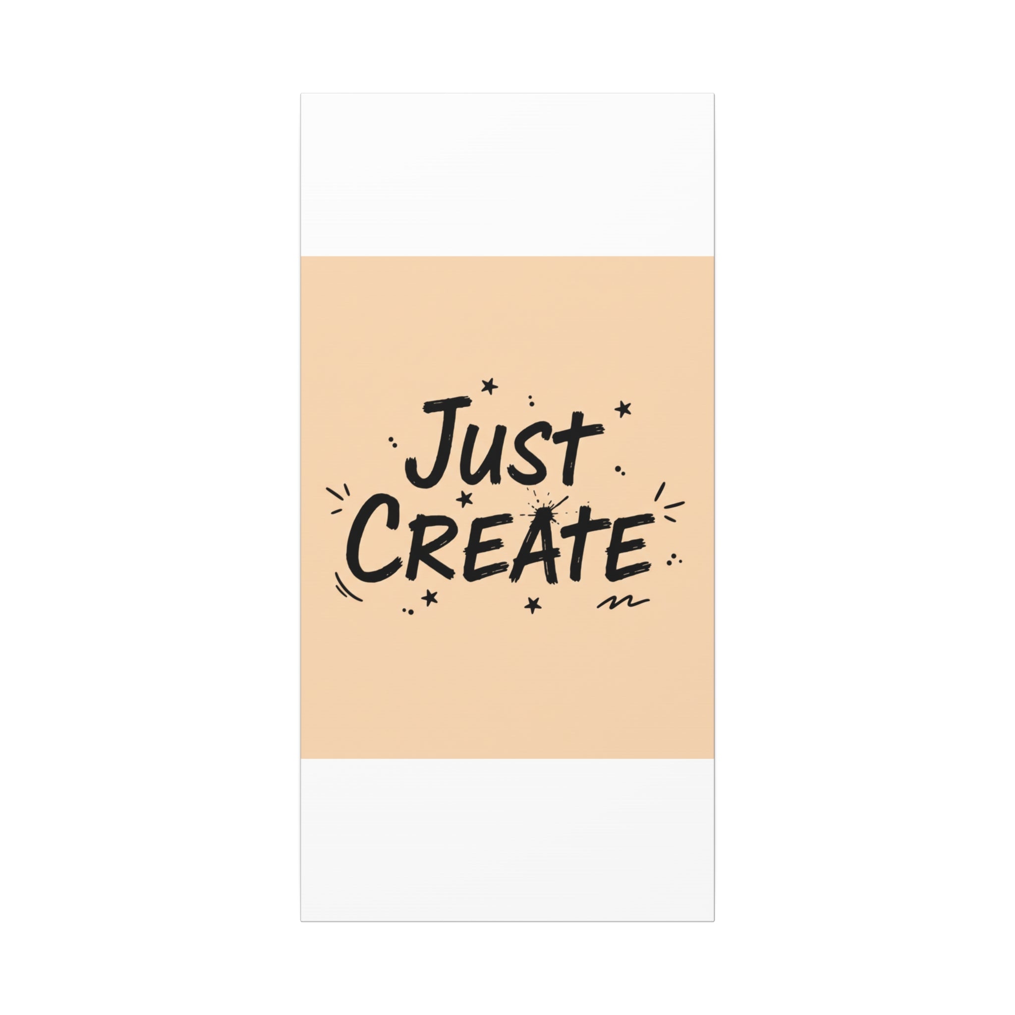 Just Create marker scribble art Canvas | Handwritten marker aesthetic