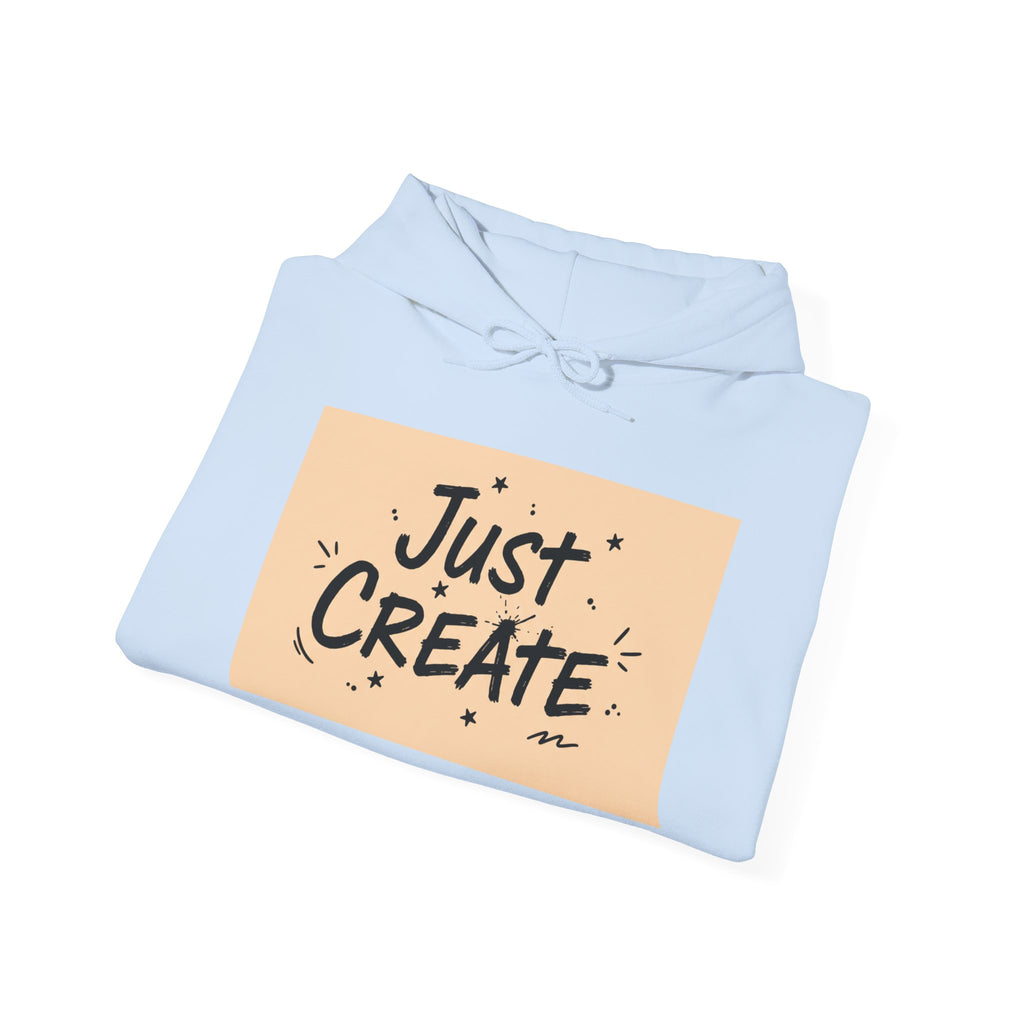 Just Create handwritten marker hoodie | doodle quote, marker scribble design