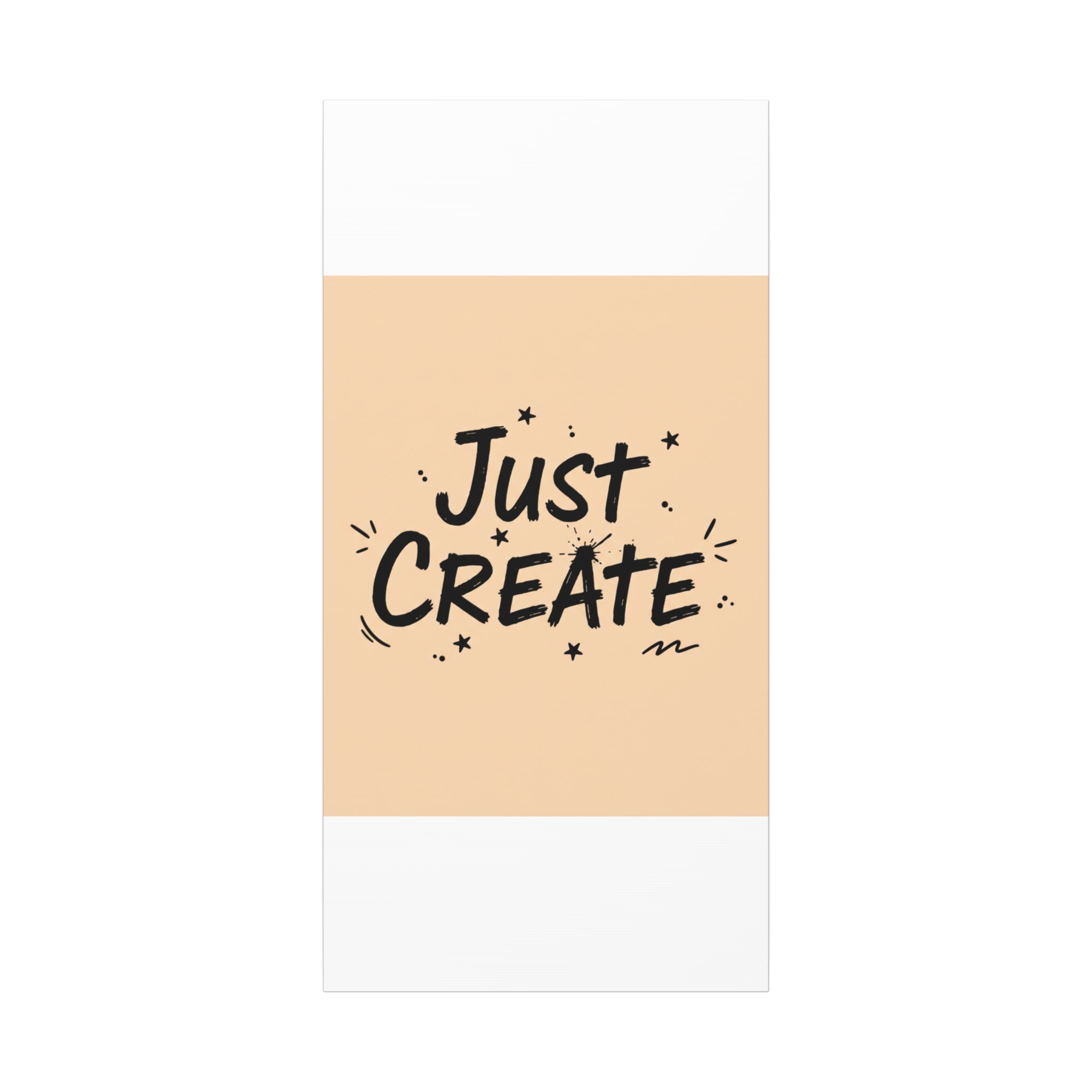 Just Create marker scribble art Canvas | Handwritten marker aesthetic