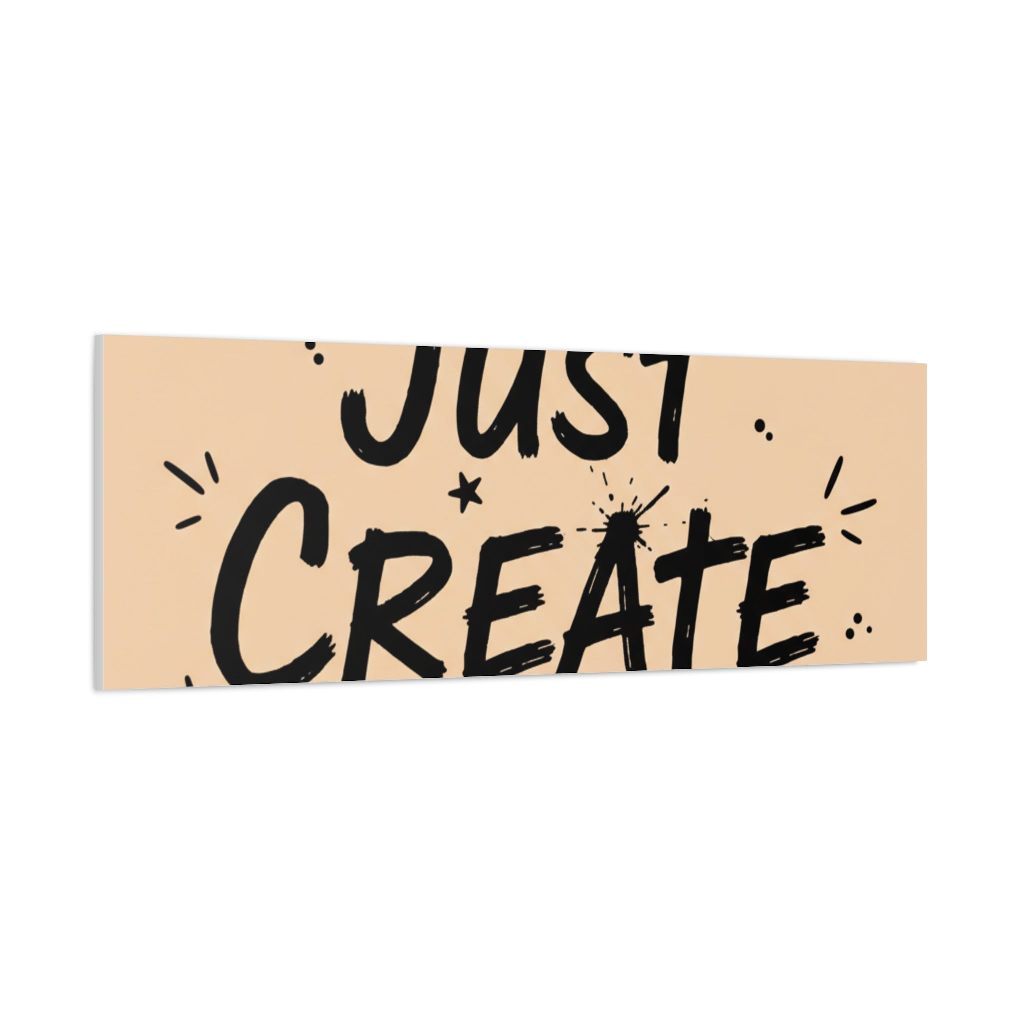 Just Create marker scribble art Canvas | Handwritten marker aesthetic