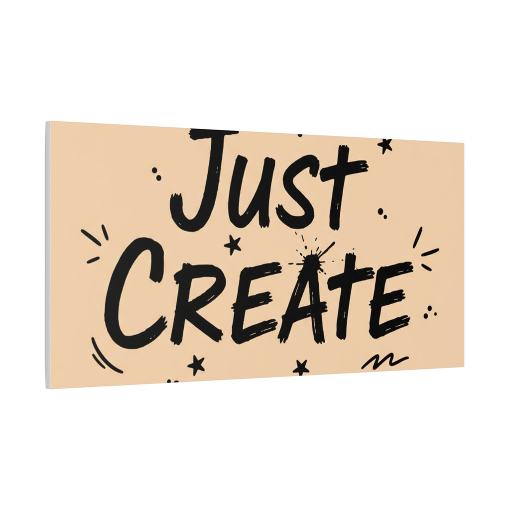 Just Create marker scribble art Canvas | Handwritten marker aesthetic