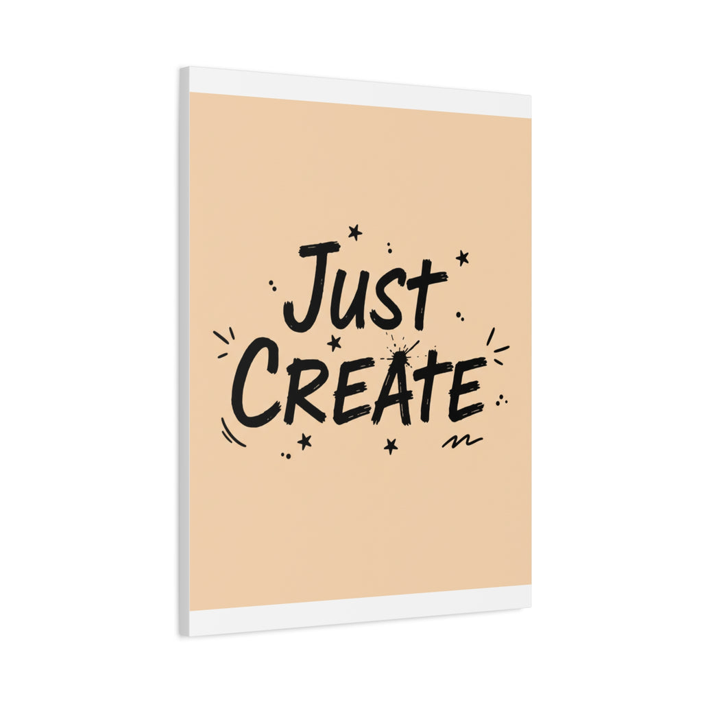 Just Create marker scribble art Canvas | Handwritten marker aesthetic