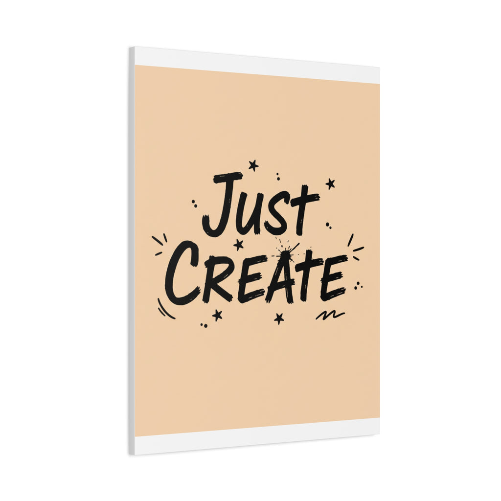 Just Create marker scribble art Canvas | Handwritten marker aesthetic
