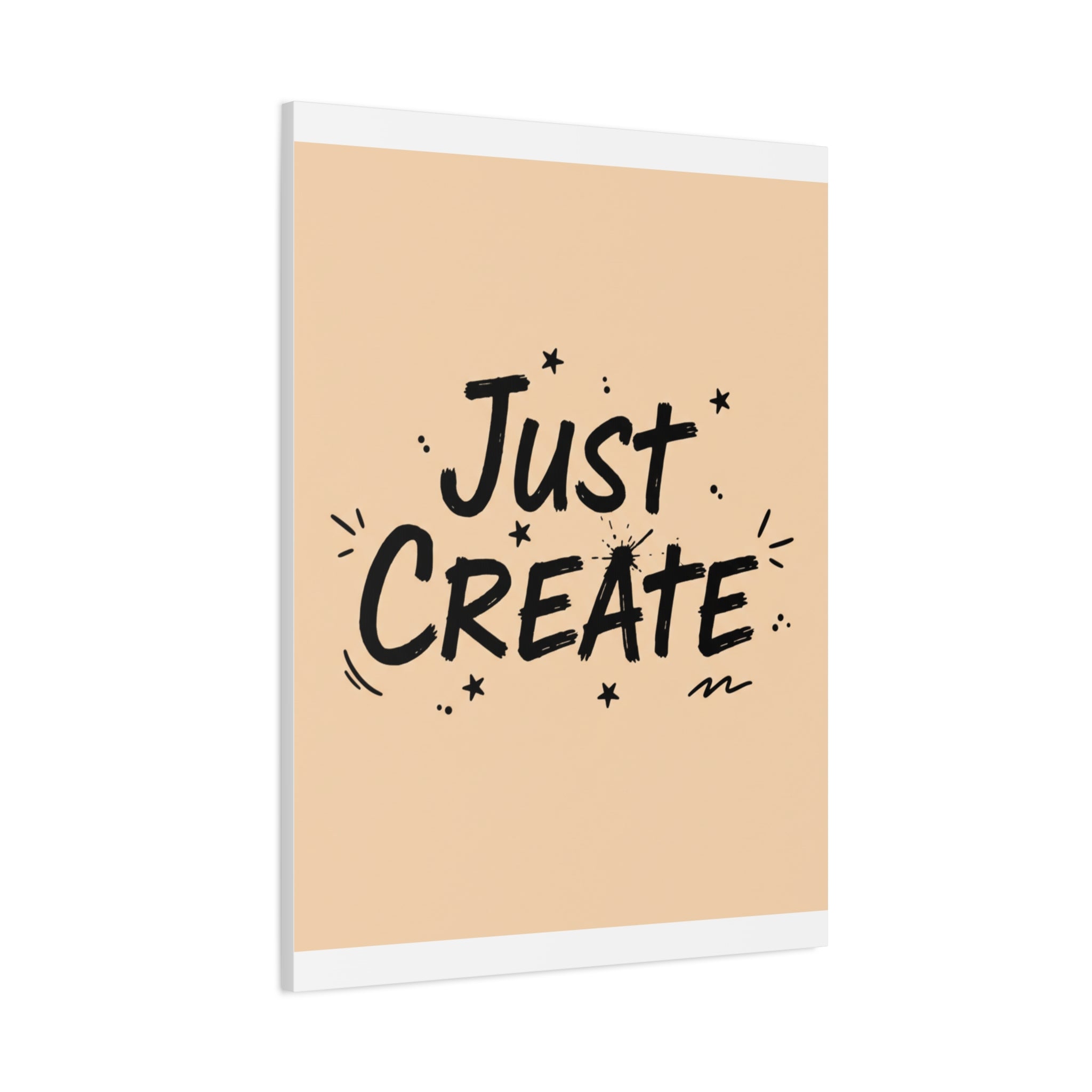 Just Create marker scribble art Canvas | Handwritten marker aesthetic