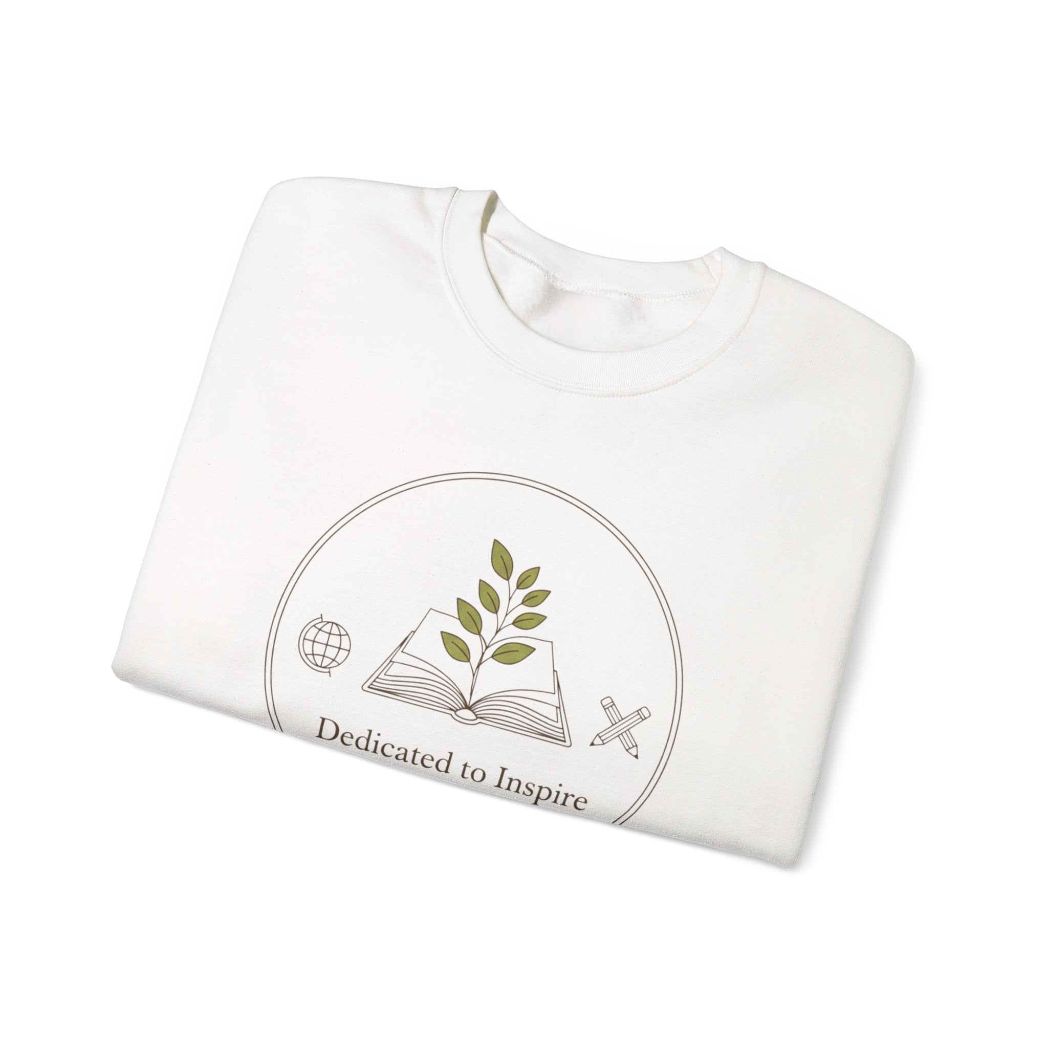 Dedicated to Inspire Sweatshirt | modern teacher, educator pride