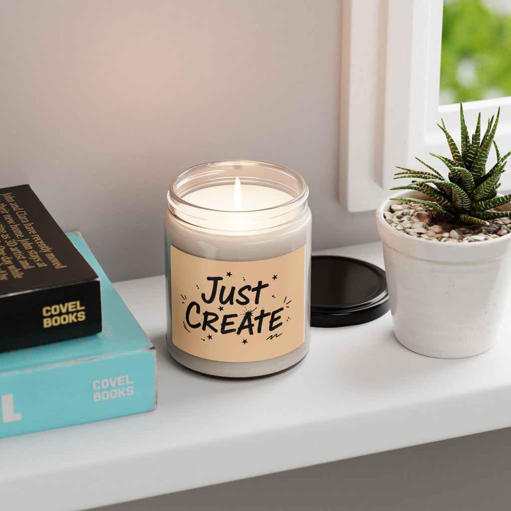 Just Create Marker Doodle Soy Candle | Handwritten Marker Aesthetic
