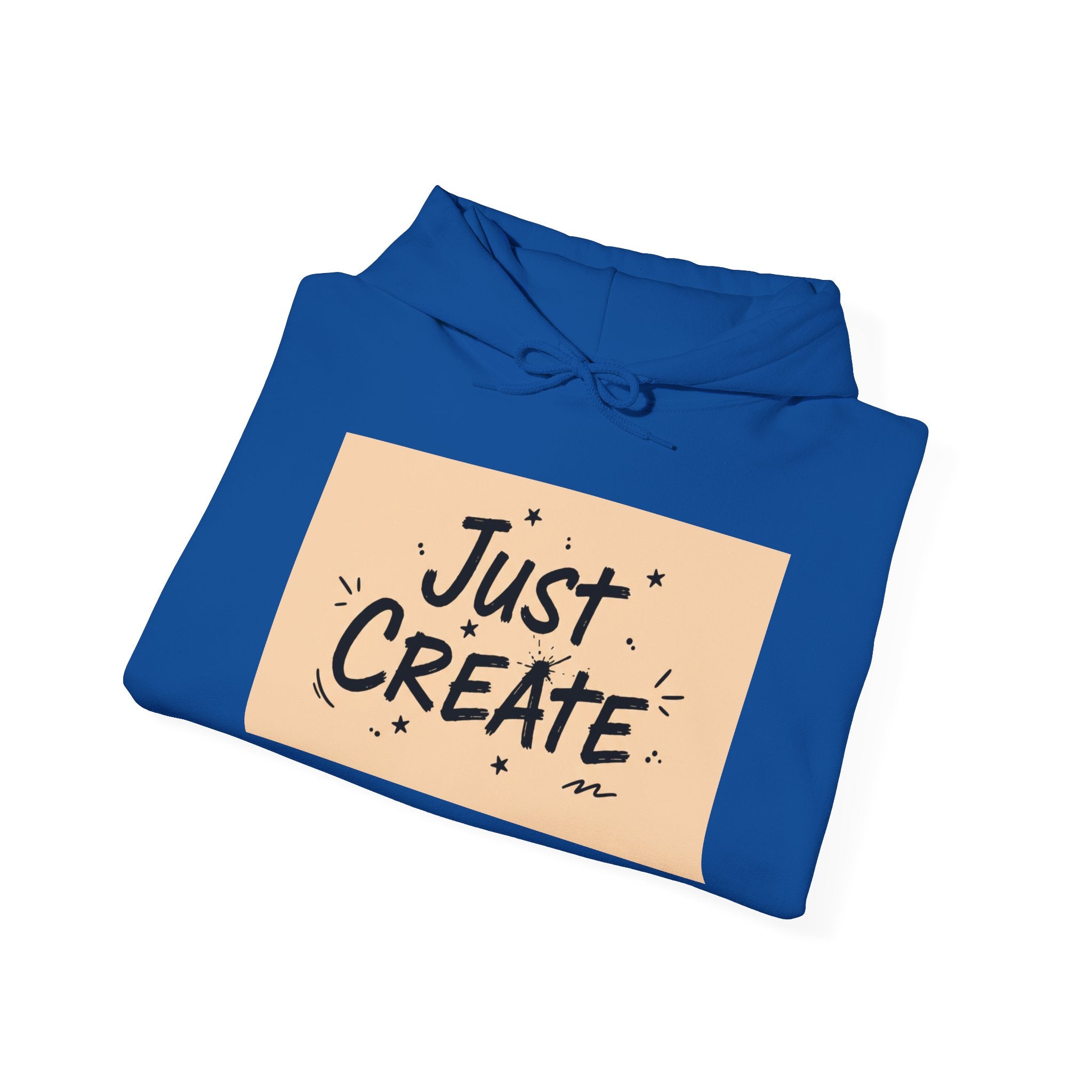 Just Create handwritten marker hoodie | doodle quote, marker scribble design