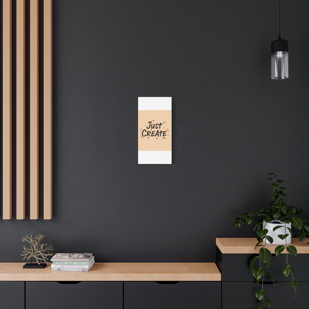 Just Create marker scribble art Canvas | Handwritten marker aesthetic