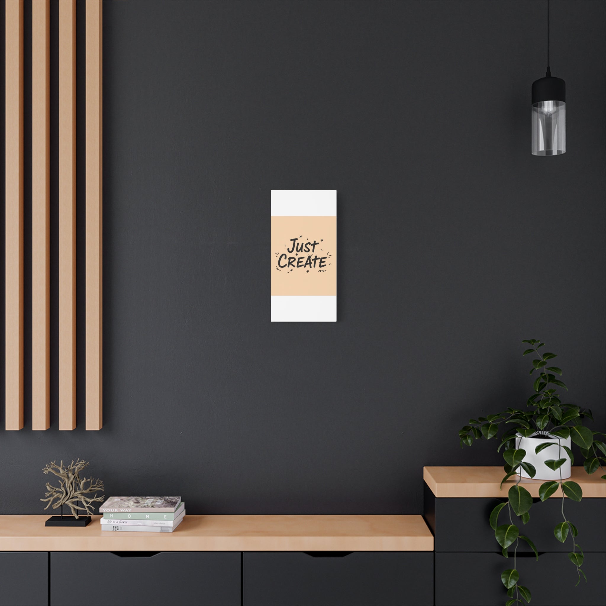 Just Create marker scribble art Canvas | Handwritten marker aesthetic