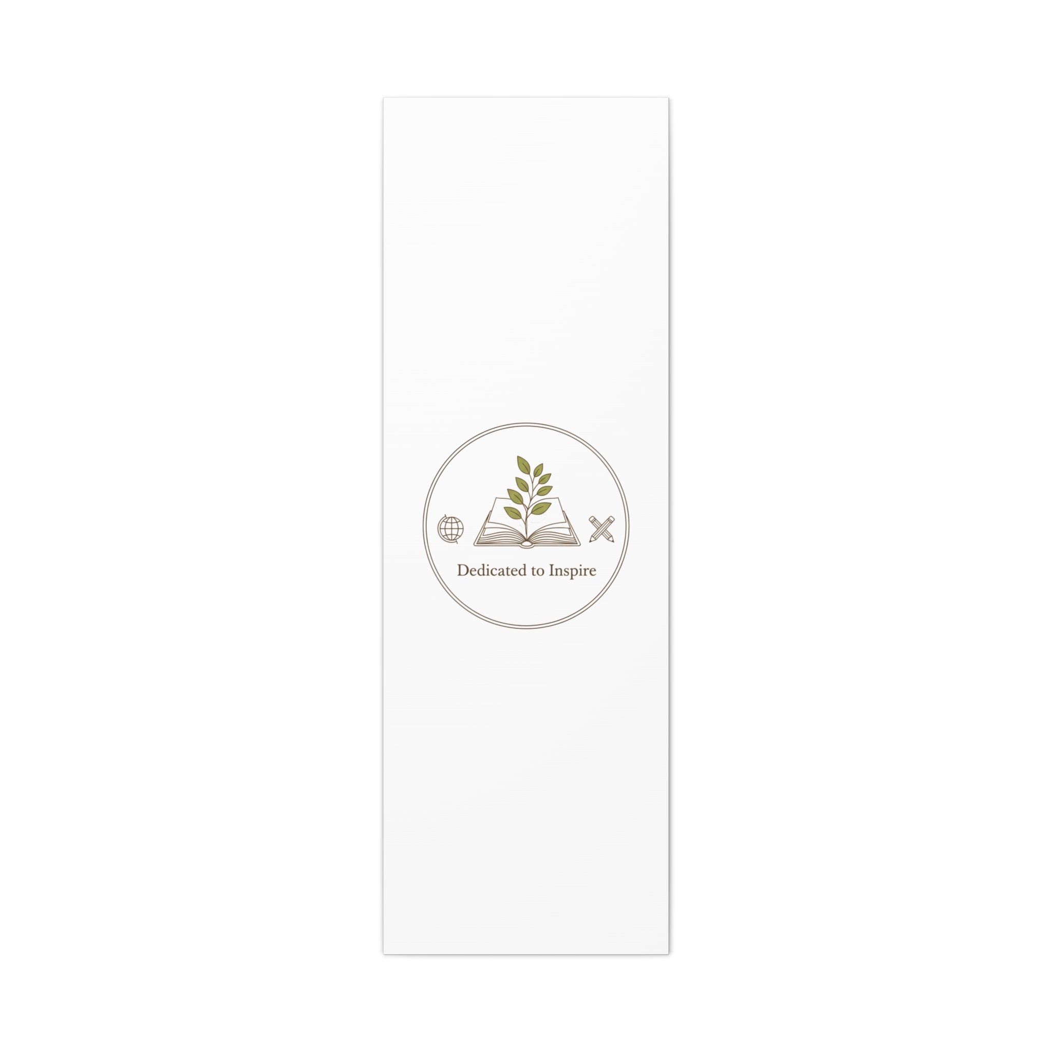 Dedicated to Inspire Canvas | Minimalist Teacher Decor, Educator Pride