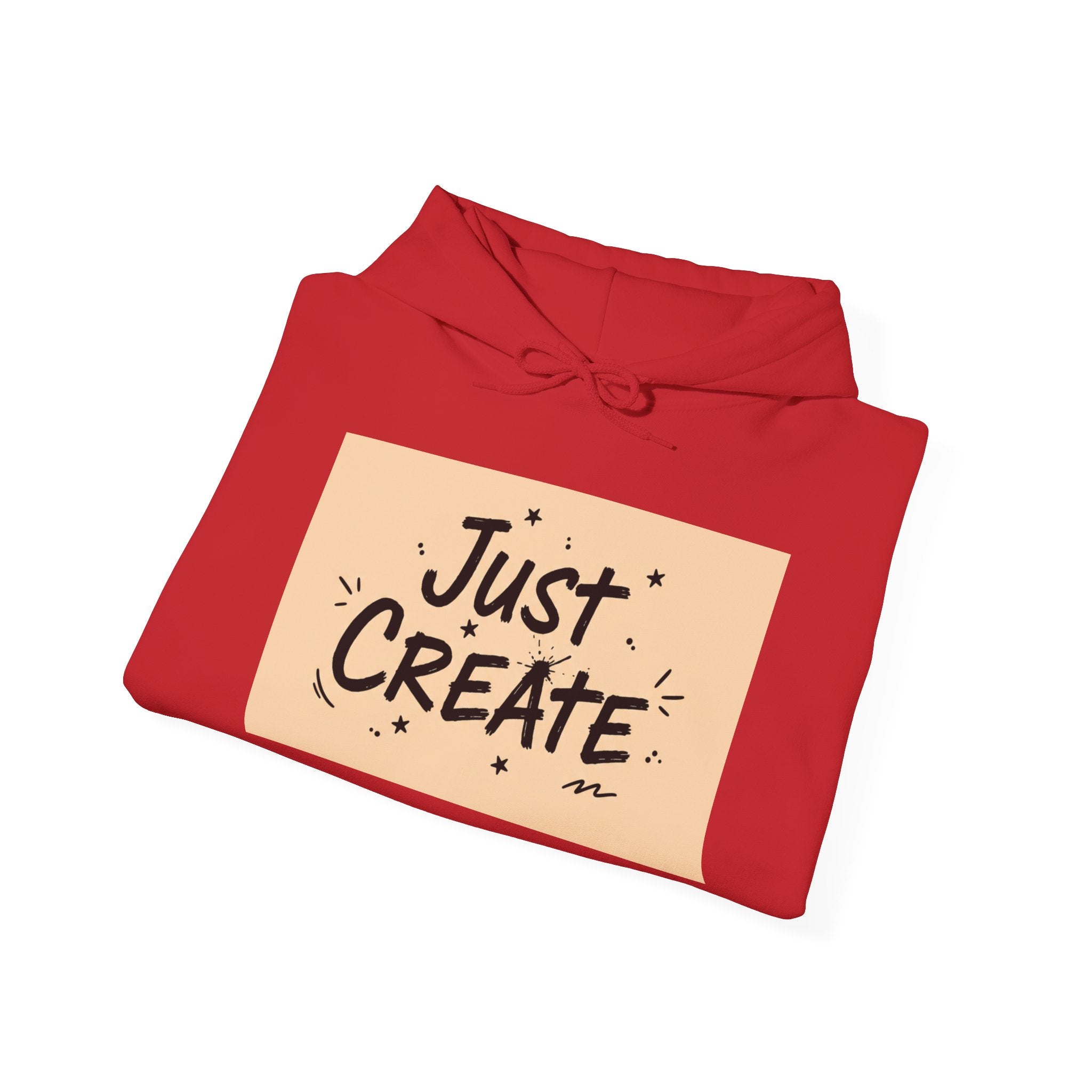 Just Create handwritten marker hoodie | doodle quote, marker scribble design