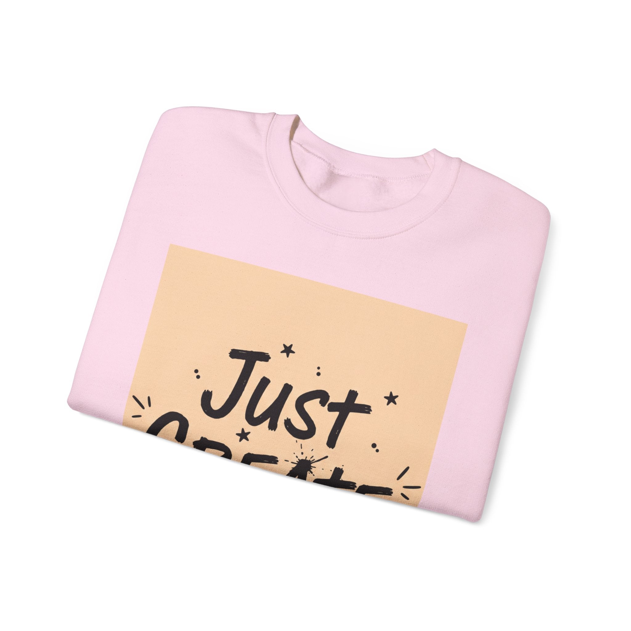 Just Create marker scribble sweatshirt | handwritten font art, doodle quote