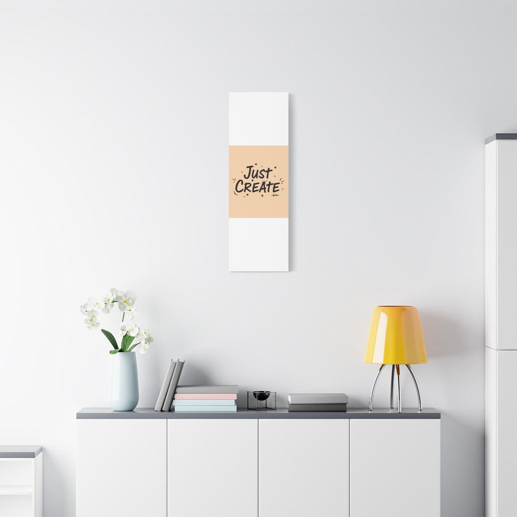Just Create marker scribble art Canvas | Handwritten marker aesthetic