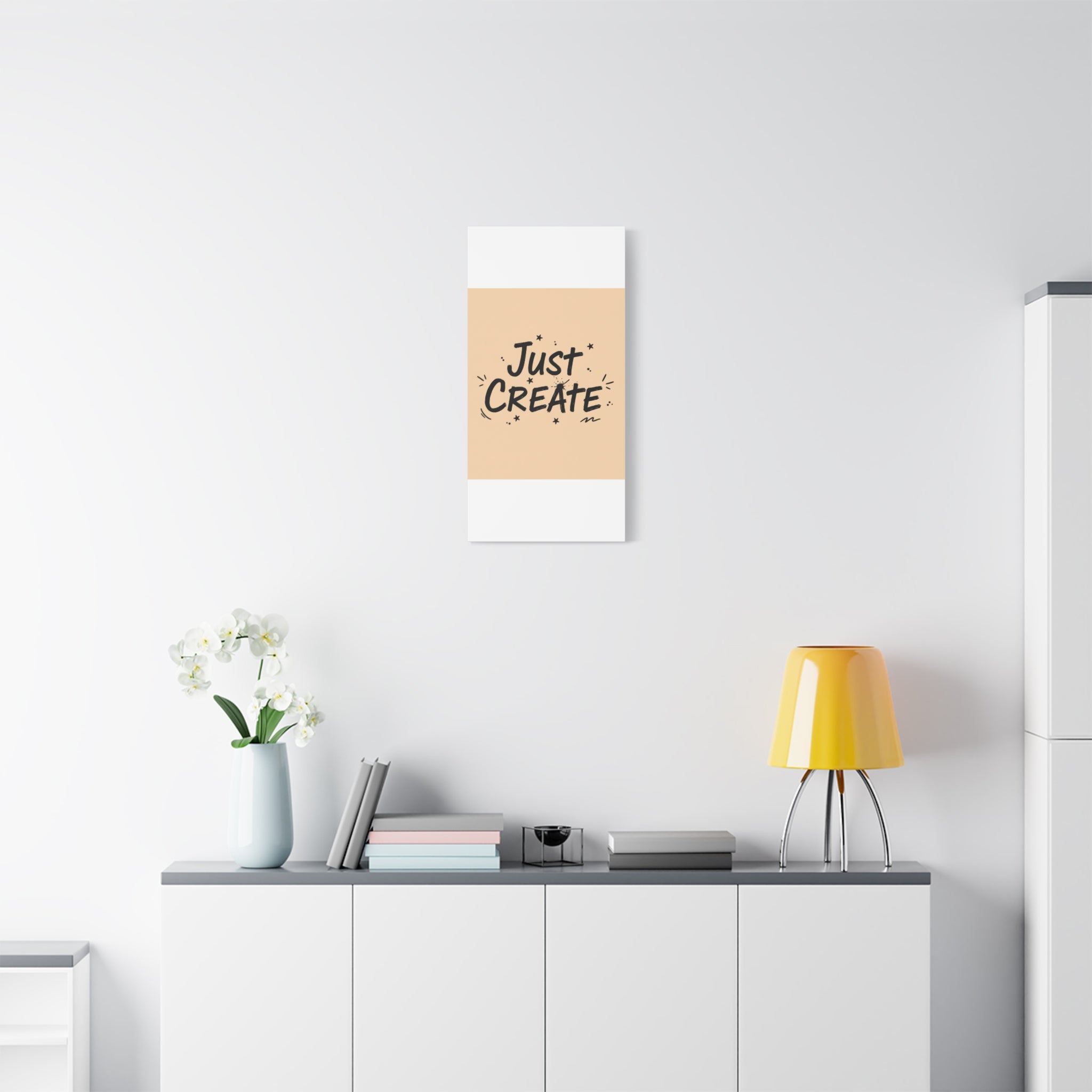 Just Create marker scribble art Canvas | Handwritten marker aesthetic
