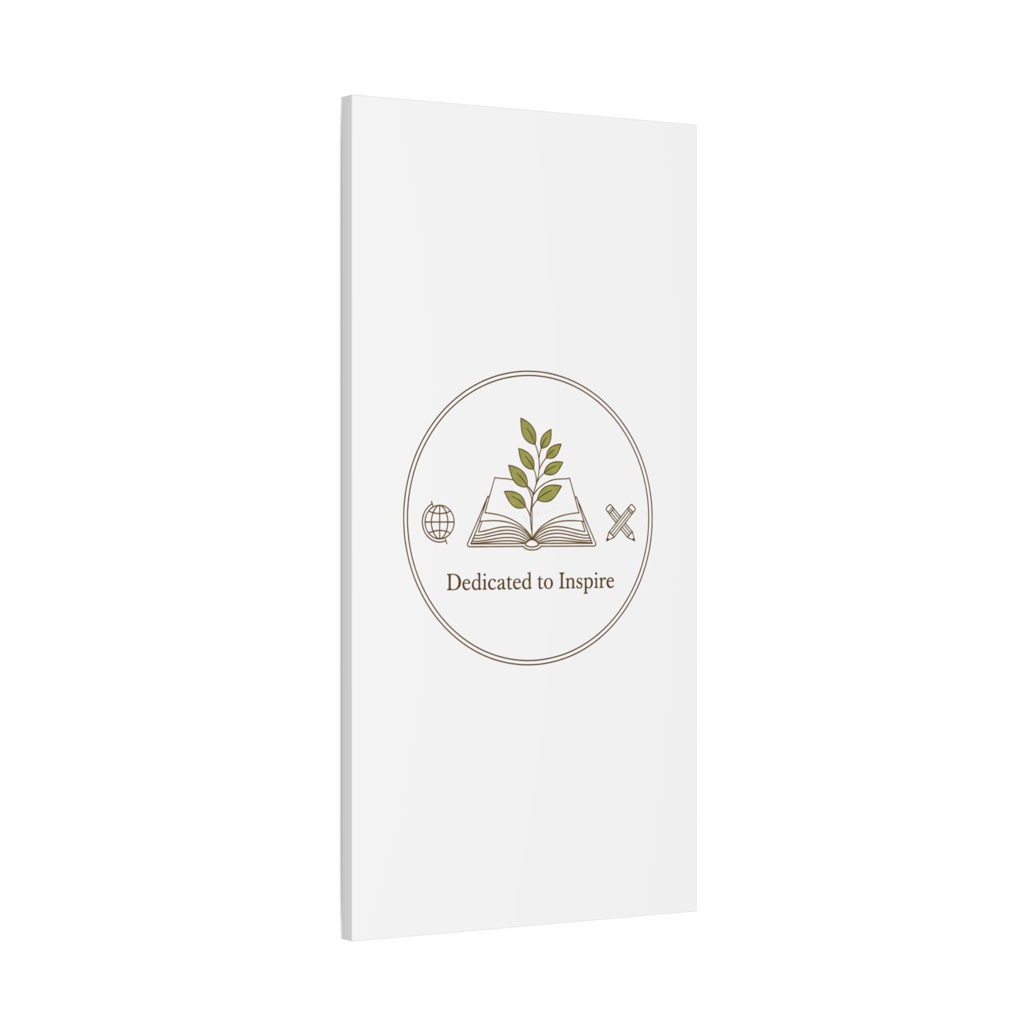 Dedicated to Inspire Canvas | Minimalist Teacher Decor, Educator Pride