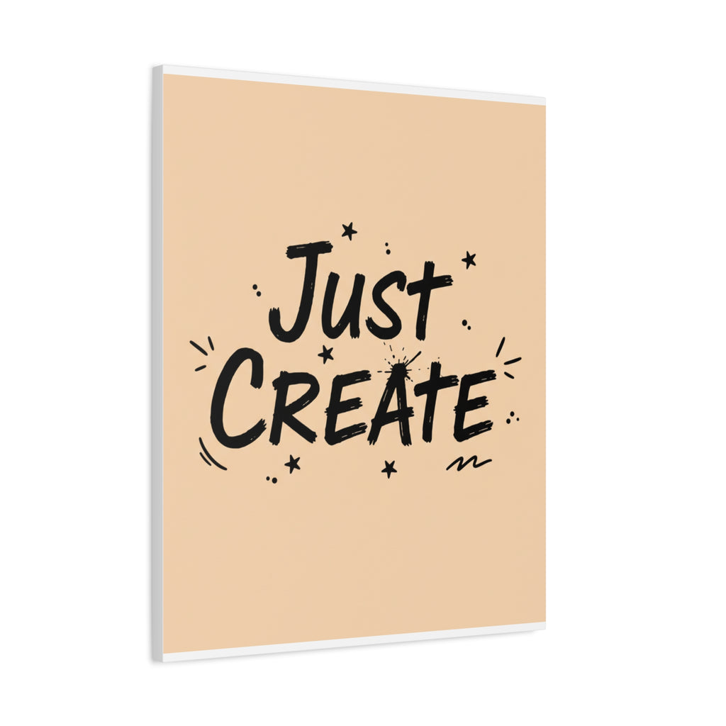 Just Create marker scribble art Canvas | Handwritten marker aesthetic